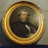 Jean-françois batut (1828–1907) oval pastel