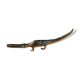 Crocodile en laiton doré