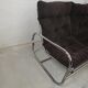Canape set and pair of vintage 70s chrome tubular armchair