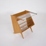 Table d’appoint porte-revues “compas” moderniste
