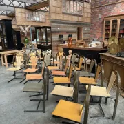Set of 18 Baumann chairs from the 80s.