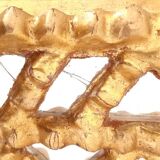 Vintage gilded mirror with glazing beads