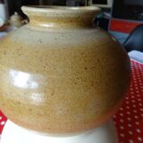 Vase boule en grès