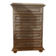 Small chest of drawers / tallboy in patinated solid wood – 5 drawers