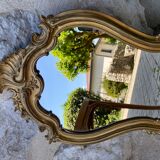 Golden baroque mirror