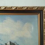 Painting mountain landscape oil painting by L Gorden Real hand-painted canvas Ta