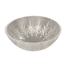 Crystal bowl rounded shape with pattern of carved stars - 23 cm