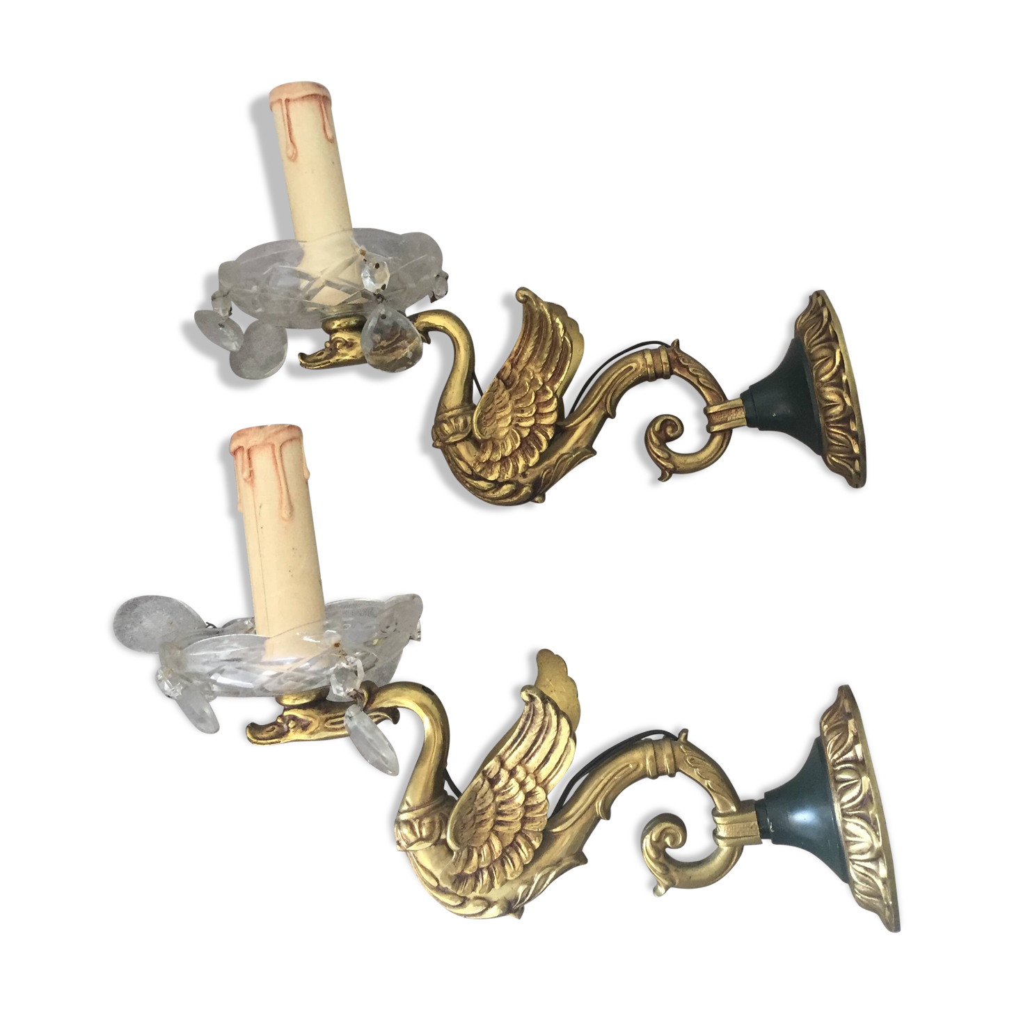 Pair of Empire style wall lights