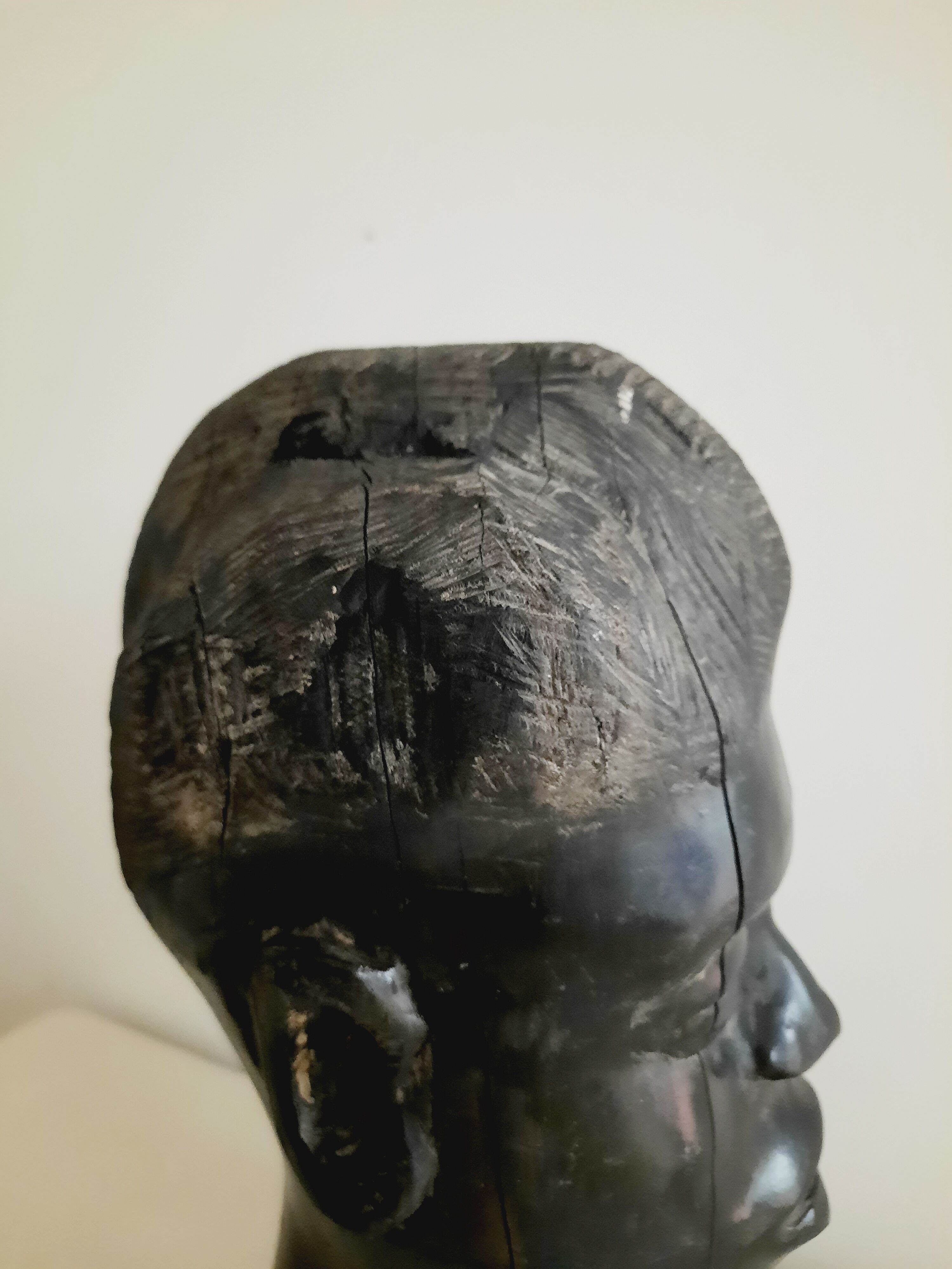 Black wooden head