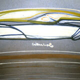 Terracotta vase with futurist decoration, 1960s