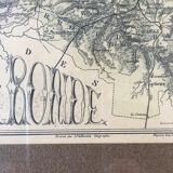 Engraving of ancient region "la gironde"