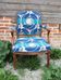 Old armchair upholstered Louis XV style