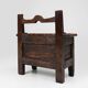 16th Century French wooden stool with storage and nice patina