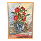 Huile sur toile originale suédoise – “Stillben” par Osborne – vintage et encadrée