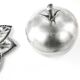 Art Deco sugar bowl, silver-plated brass, Hungary, 1950s