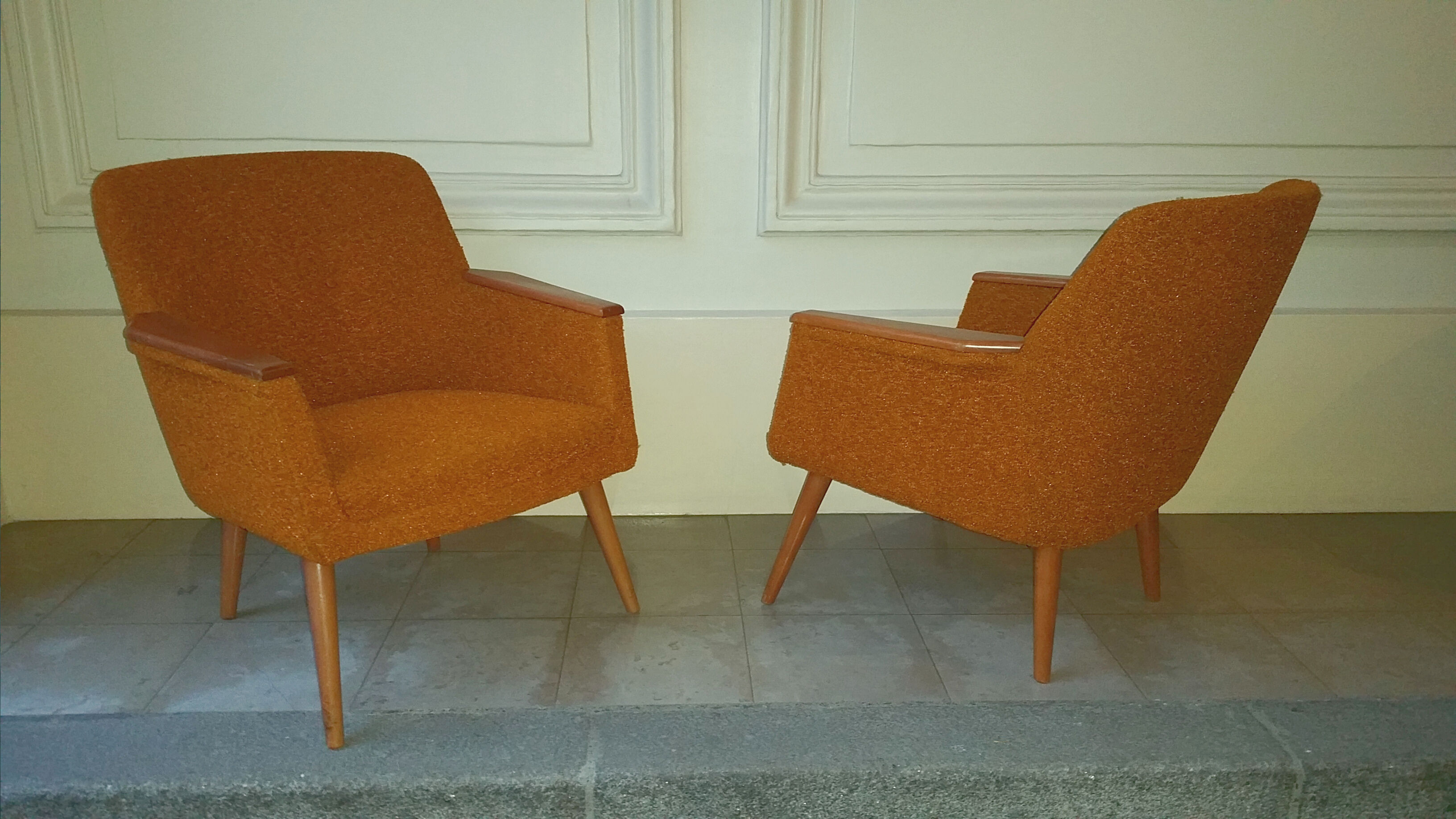 1/2 club chairs original 50s 60s