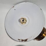 Pair of enameled sheet metal wall lights