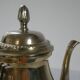 Louis XVI style silver-plated teapot / chocolate pot, early 20th century