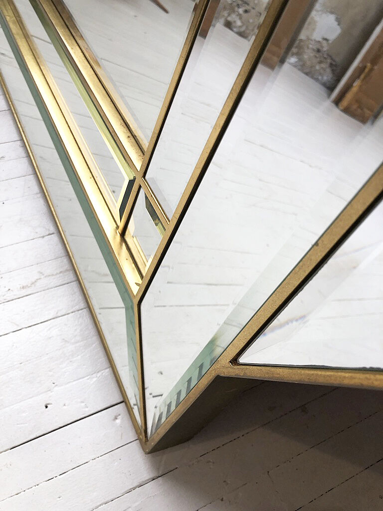 Italian design milked gold mirror