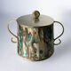 Abalone shell & alpaca jar, Mexico, 1980s