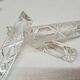 Lot 10 porte couteaux cristal ciselé