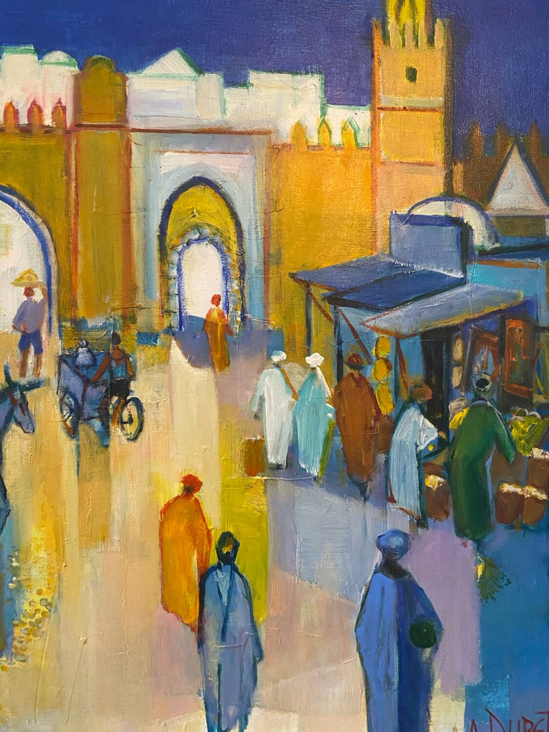 Landscape of Kairouan signed Duret