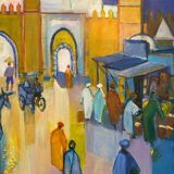 Landscape of Kairouan signed Duret