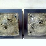 Wall Lights attributed to Carlo Nason for Mazzega, 1970s, Set of 2