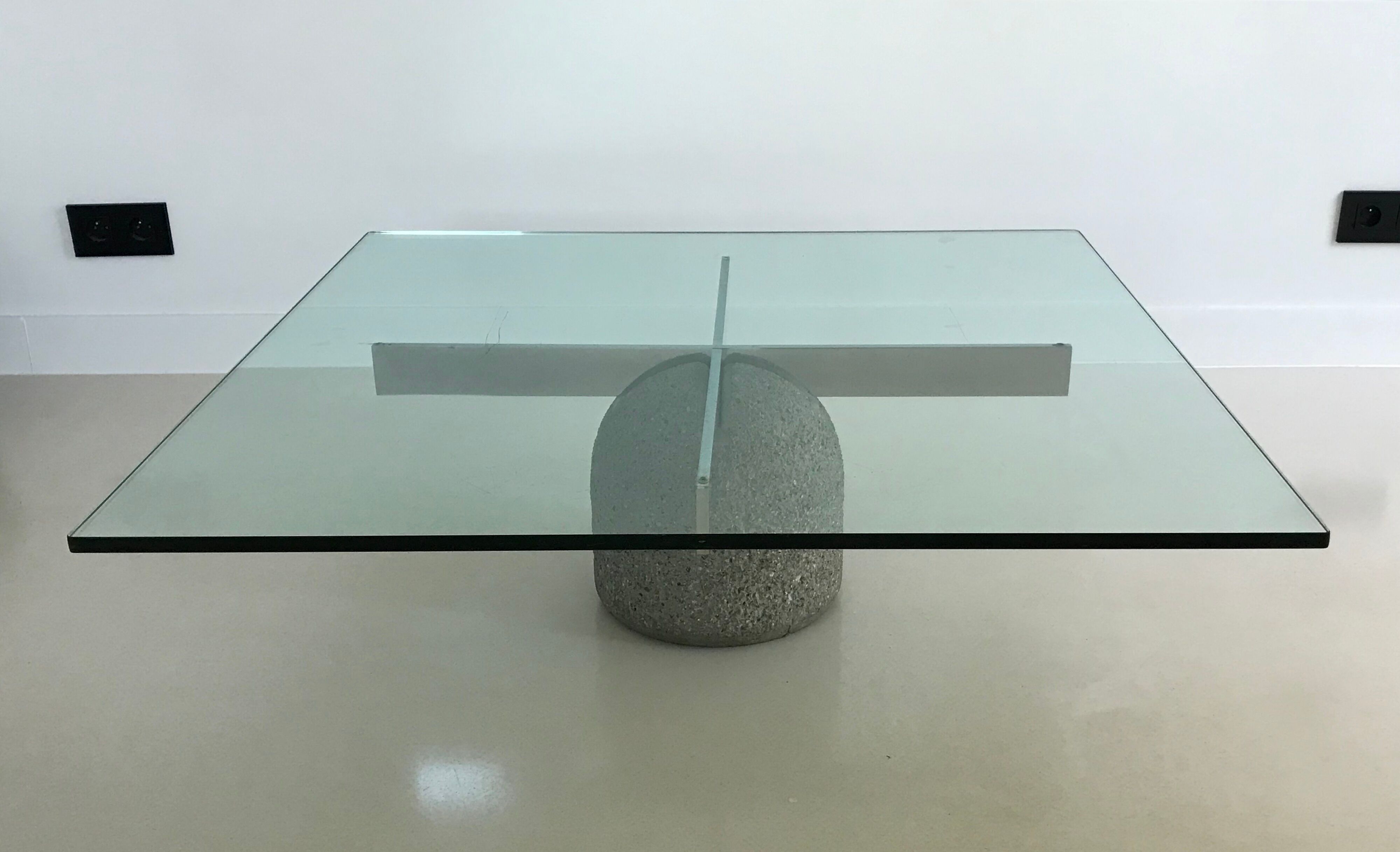 Coffee table "Paracarro" by Giovanni Offredi, Italy 70s