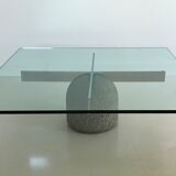 Table basse "Paracarro" de Giovanni Offredi, Italie années 70