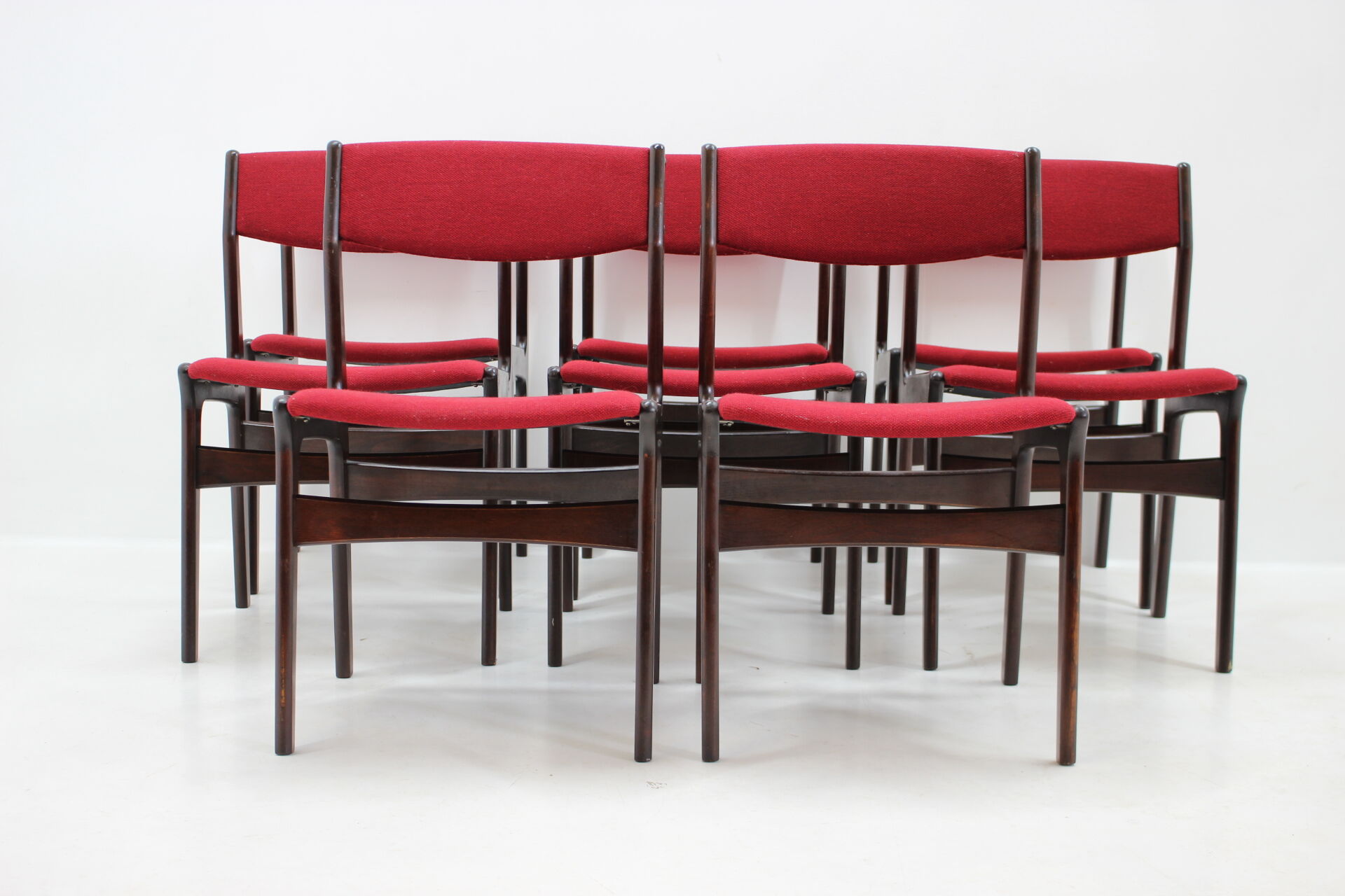 1960s Set of 8 Palisander Dining Chairs, Denmark