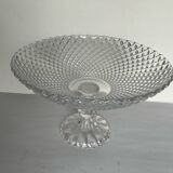 Grande coupe sur pied en verre