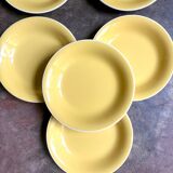 8 Villeroy & Boch soup plates in yellow enamelled earthenware