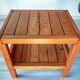Side table in solid elm, Roche Bobois, 1980