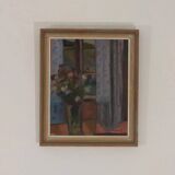 Original Swedish Oil on Panel – “Muted Scene” by Karl Erik Billeström