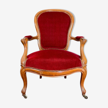 Armchair Cabriolet louis XV style, circa 1850