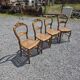4 chaises style Louis XV en merisier