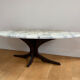 Coffee table with marble top