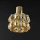 Large amber glass pendant by Limburg, Germany, 1970s.