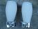 Paire d'appliques chrome opaline blanche orientables INDA