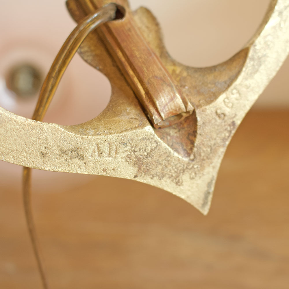 Bronze guided lamp by Auguste Delafontaine - late 19th century