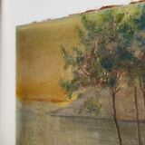 Ancient painting on canvas