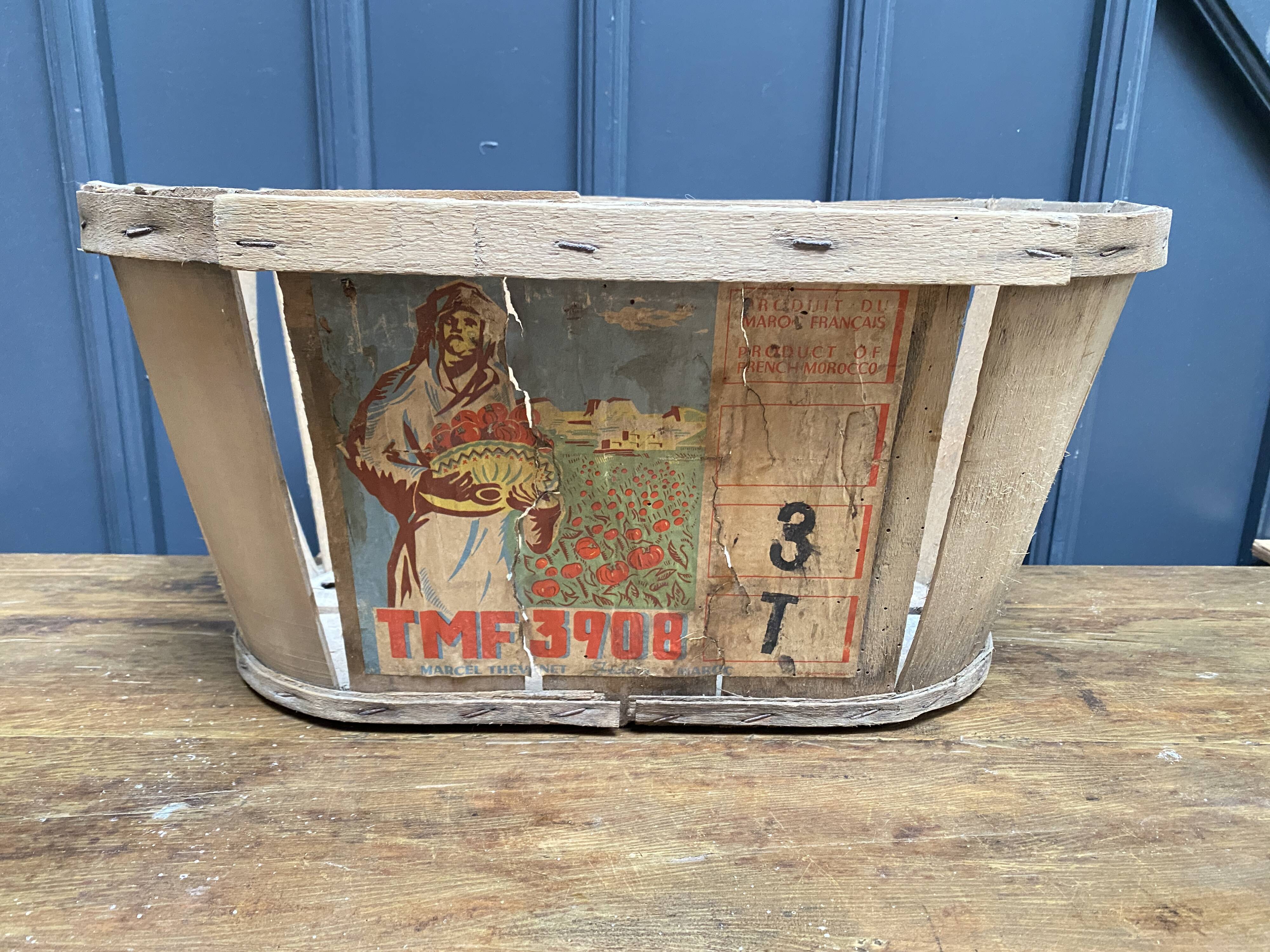 Crate cageot wooden slats morocco casablanca