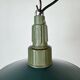 Industrial Petrol Enamel Military Pendant Lamp with Cast Aluminium Top