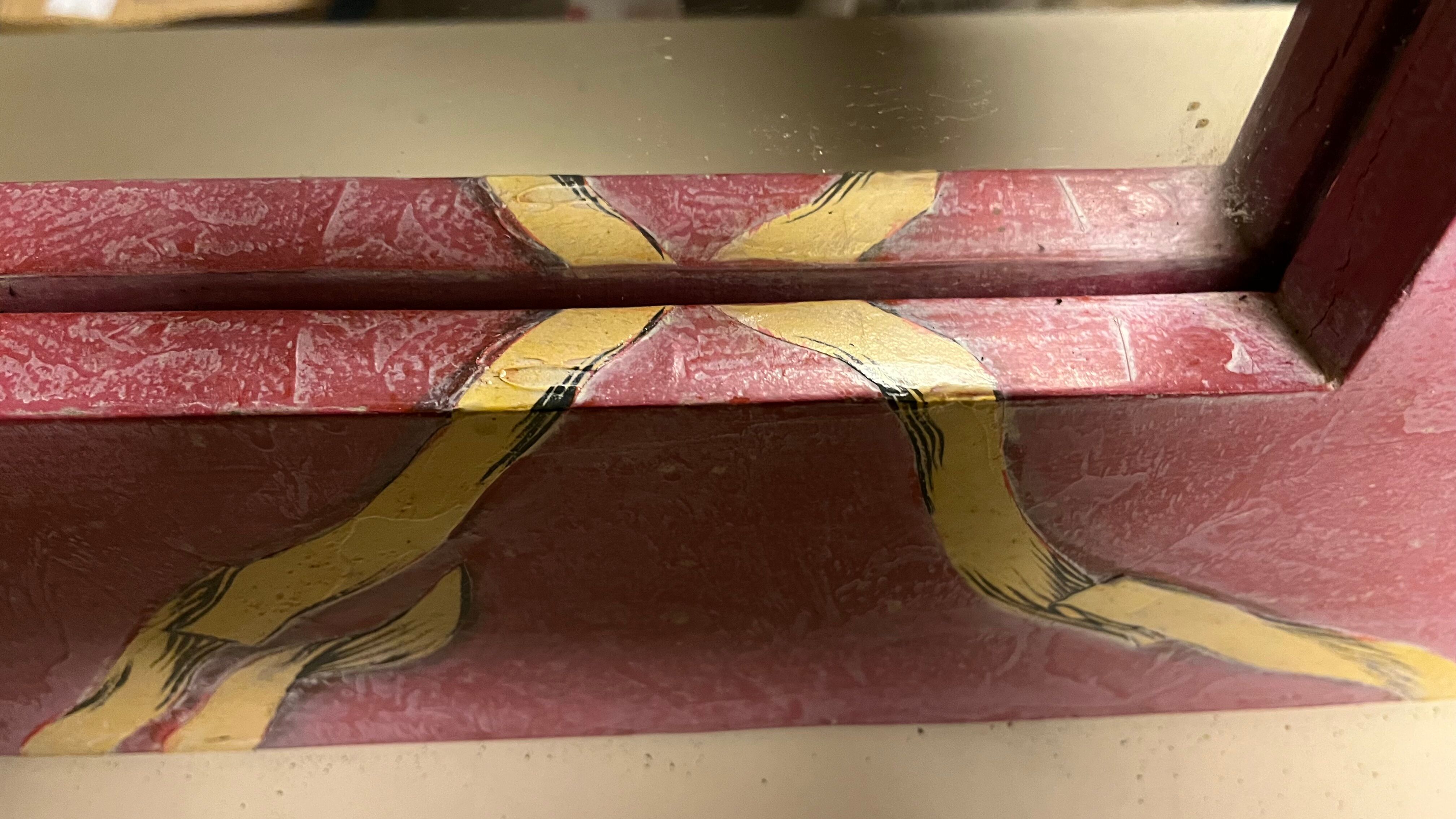 Pink mirror 120x70x2.5