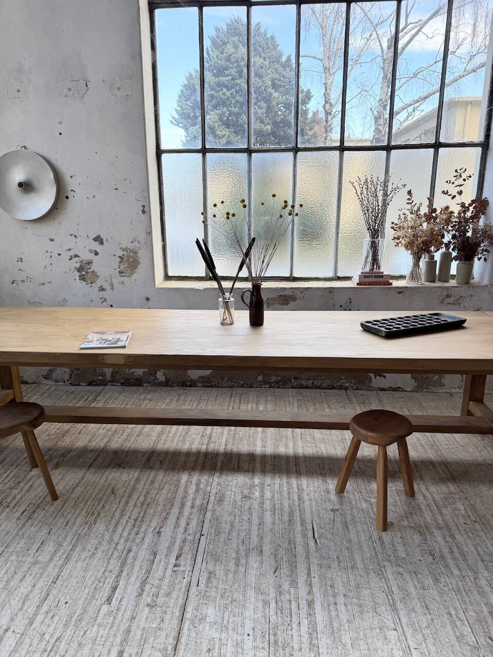 XXL solid oak farmhouse table 3.5m