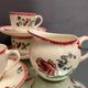 Gien tiled coffee set décor Lorraine Coffee maker cups milk jug
