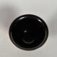 Monochrome black porcelain footed cup, 18th century China.