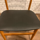 Series of 4 vintage Scandinavian style chairs