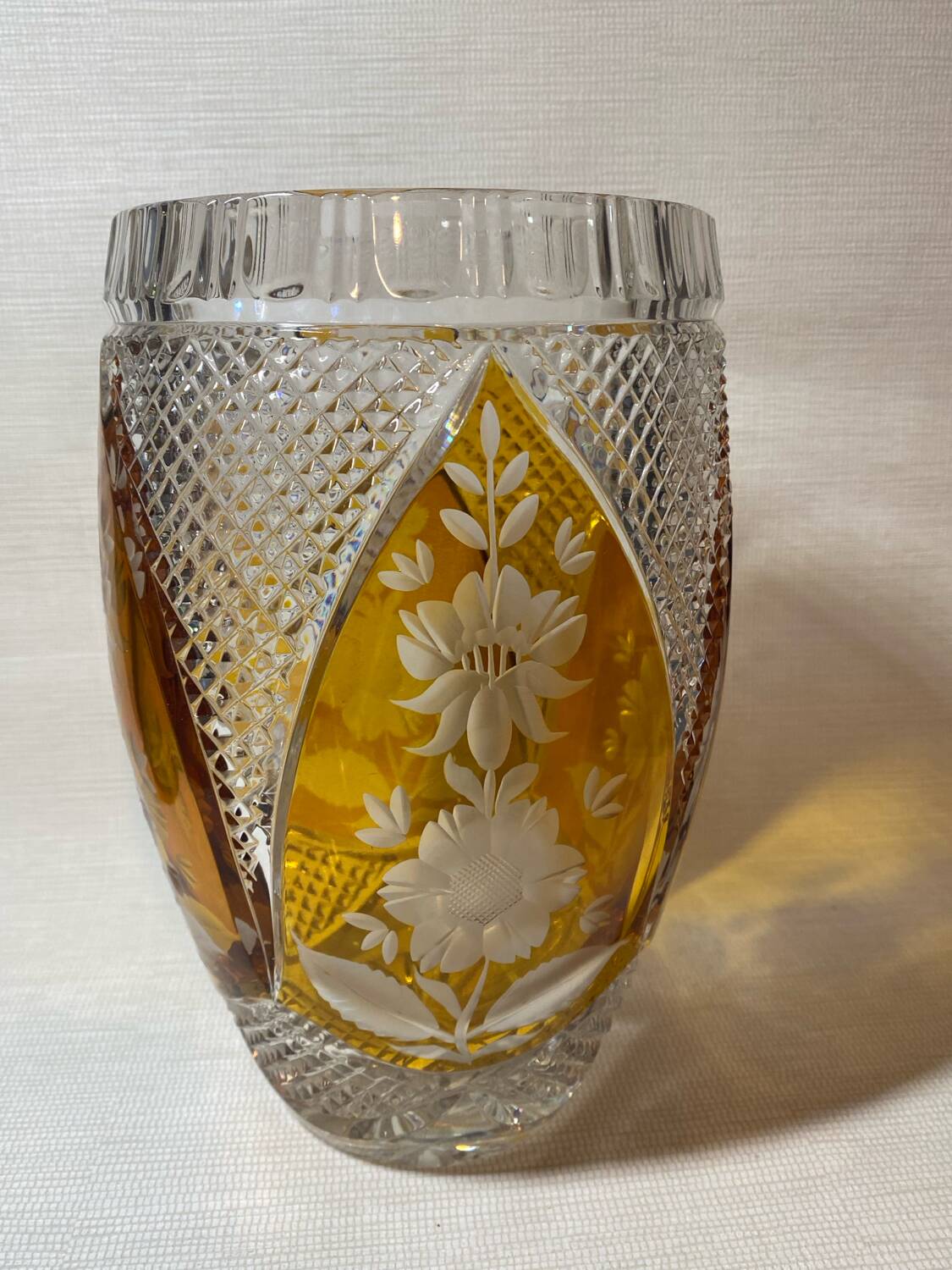 Julia Glassworks crystal vase